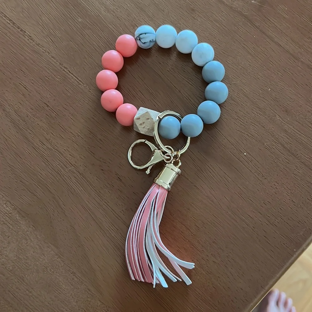 Keychain beaded bracelet - Picture 2 of 2